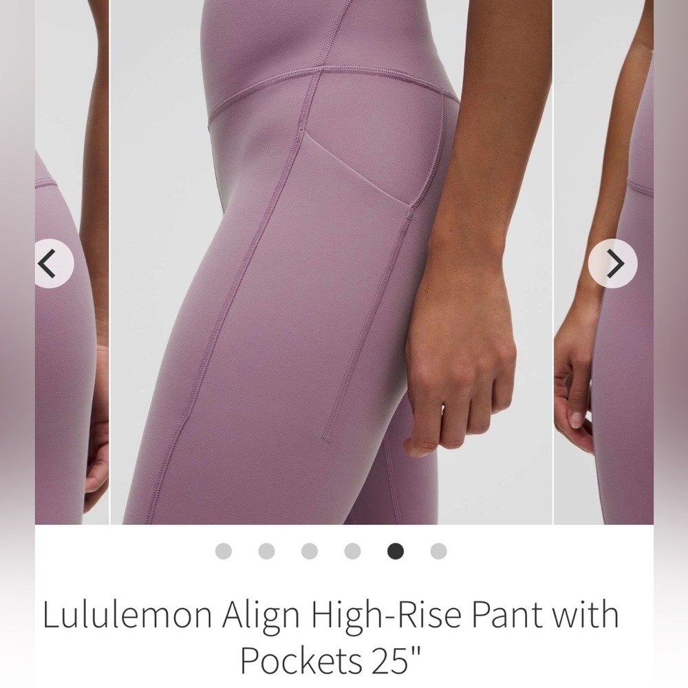 NWT 🍋 Lululemon 🍋 align  25"  Size 2